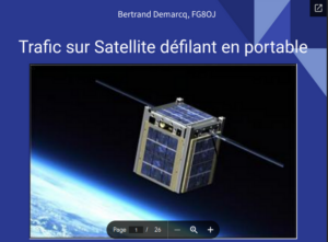 Trafic sur Satellite défilant en portable